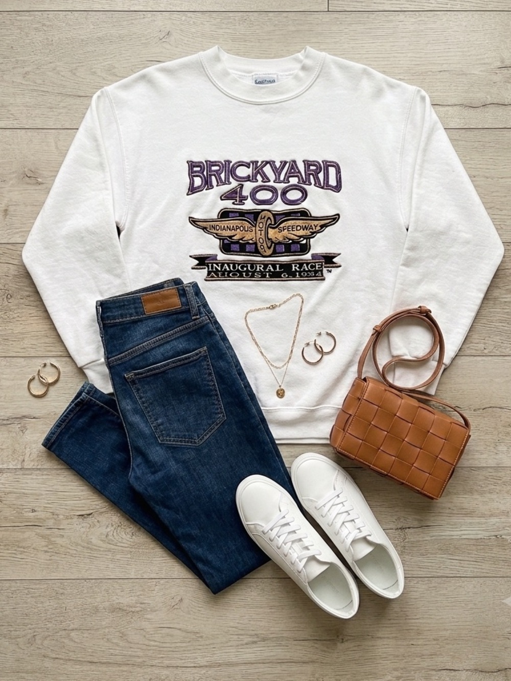 White Brickyard 400 Sweatshirt